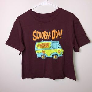 Scooby doo maroon women’s crop top